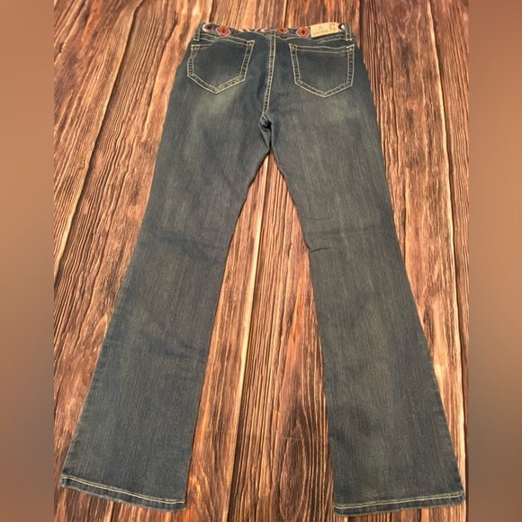 Rockin C Aztec waistband western jeans 30. Great used condition. Hems are fine. - Picture 2 of 8
